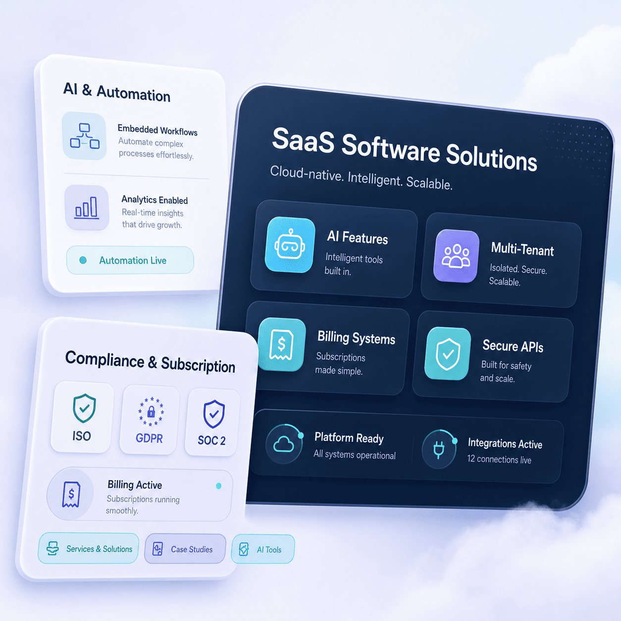 SaaS Software Solutions <span>We Build</span>