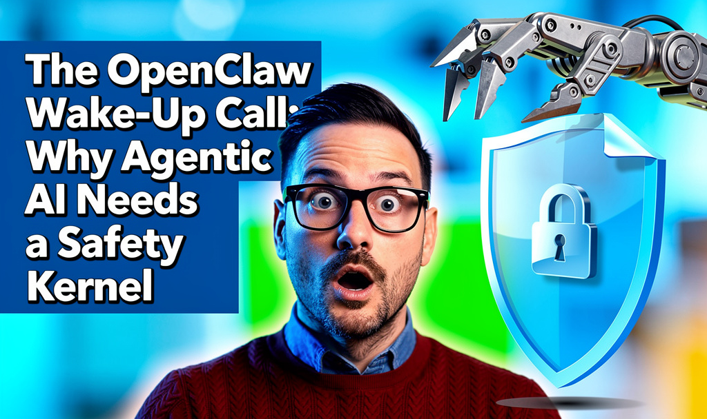 Illustration of a safety kernel protecting AI agents in a cloud environment