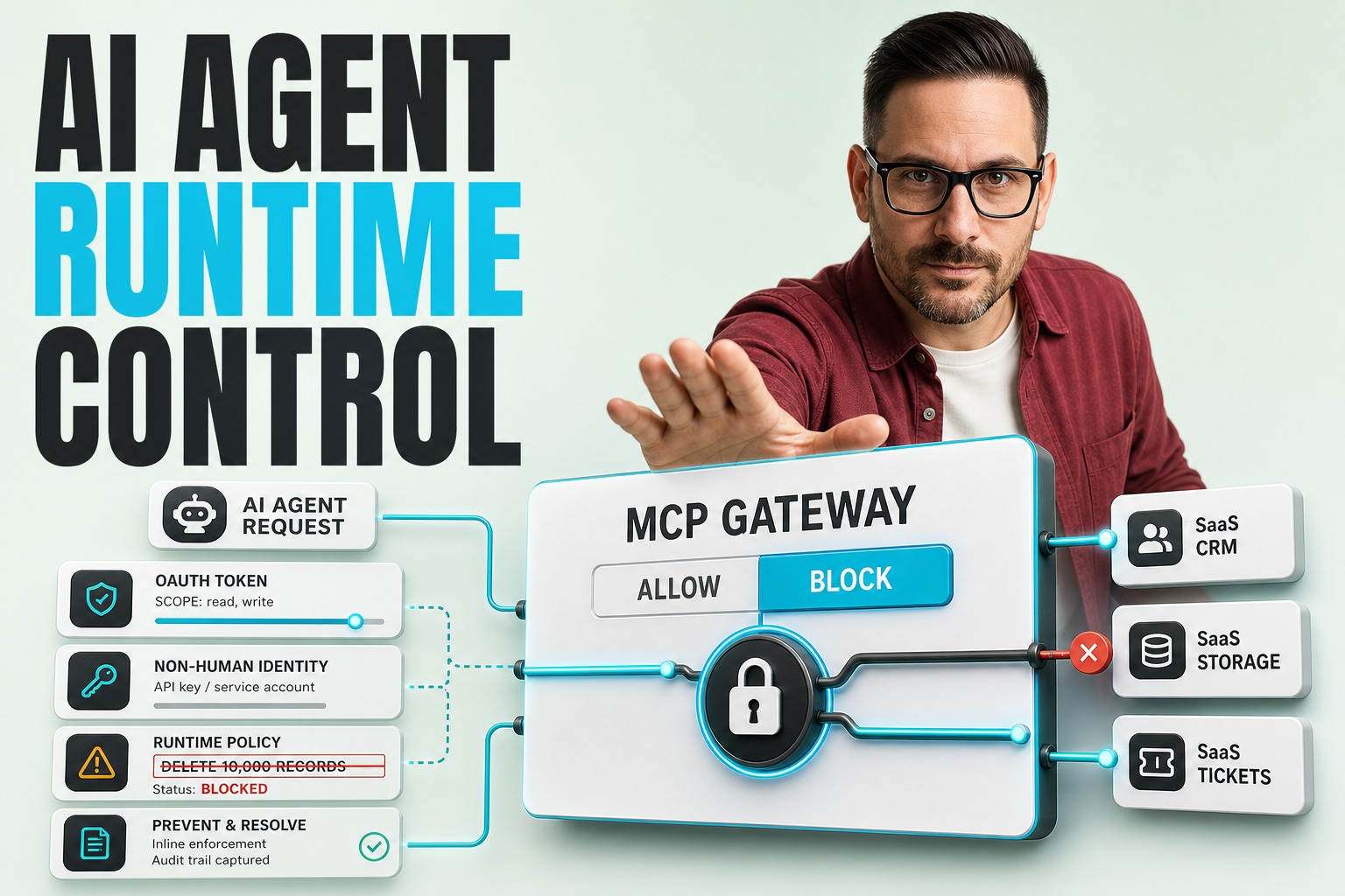AI Agent Security: Runtime Controls for SaaS Access