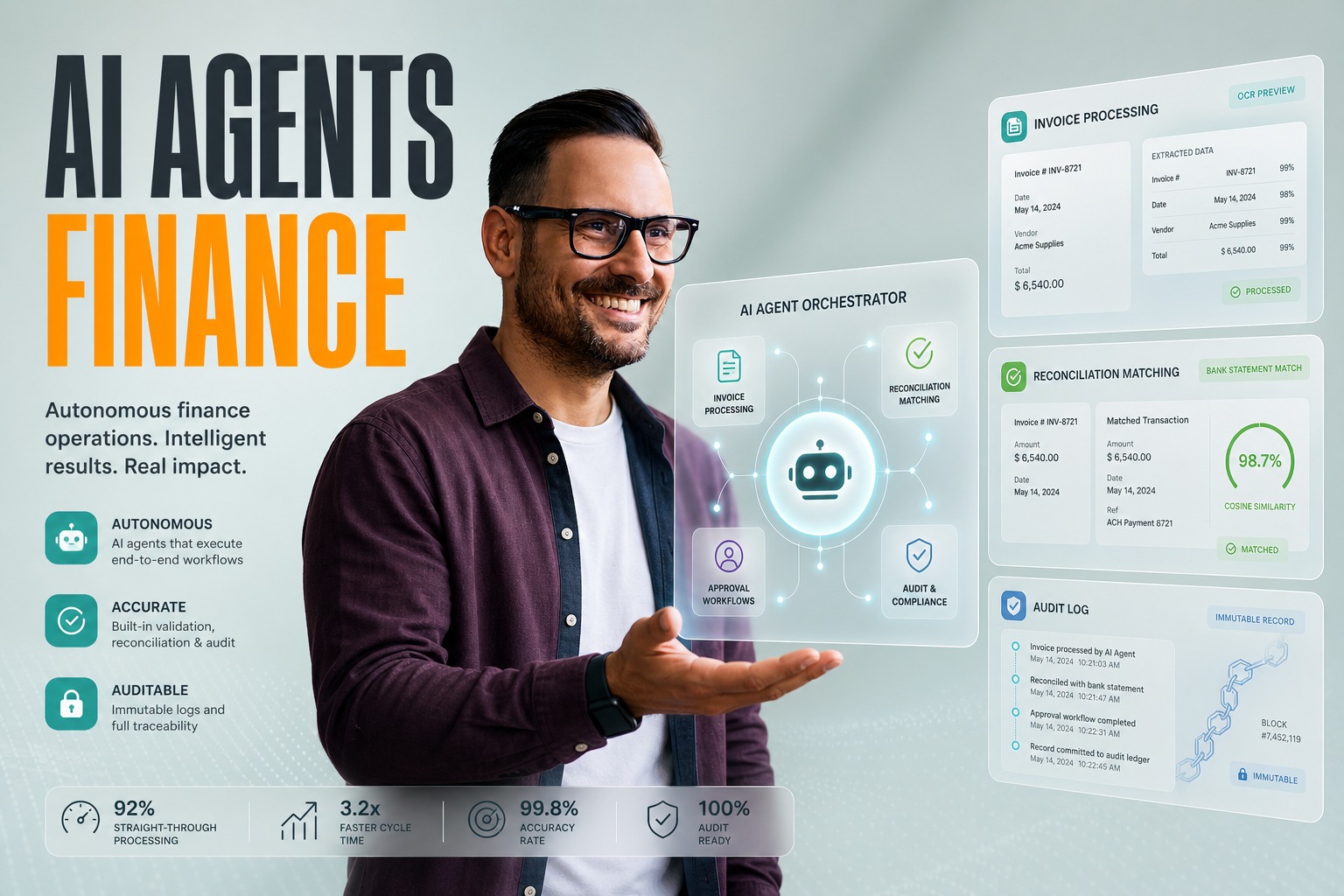 AI Agents for Finance Operations: Invoices, Reconciliation, and Reporting