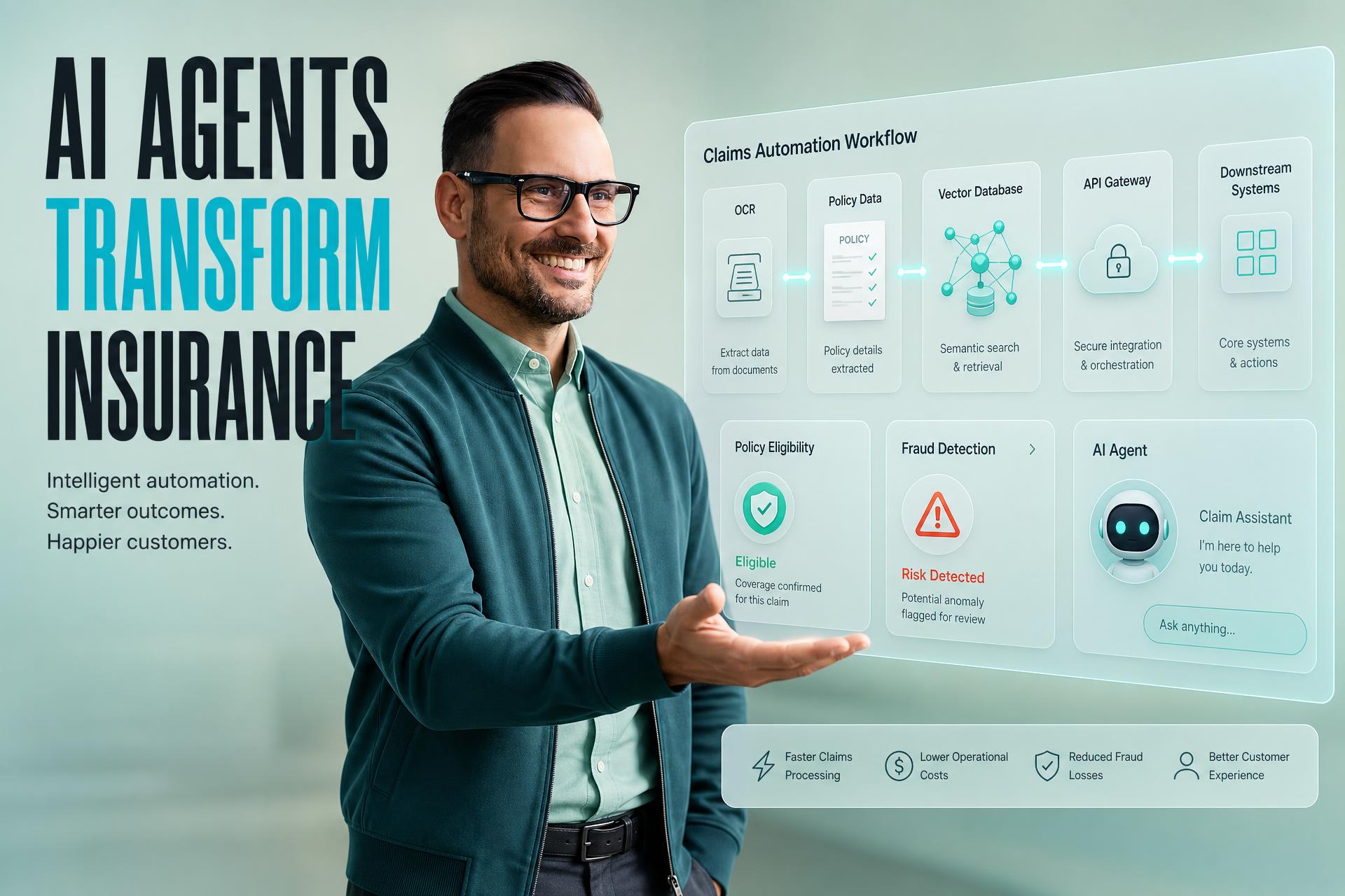 AI Agents for Insurance: Claims Intake, Eligibility Checks, and Customer Support