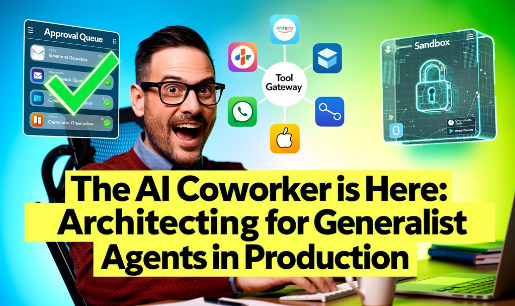 Illustration of AI coworkers automating enterprise workflows