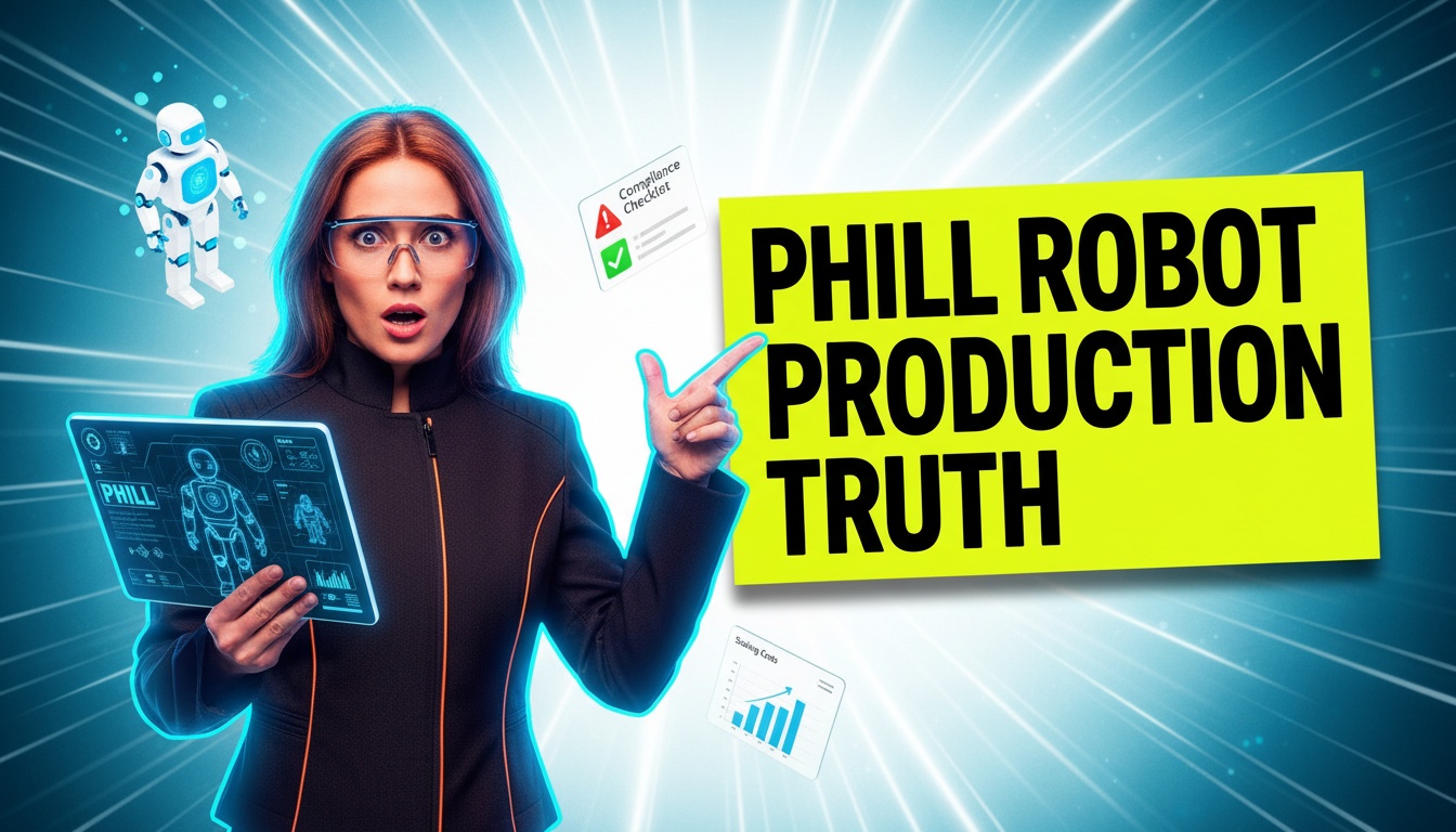 AI-enabled service robot production illustration