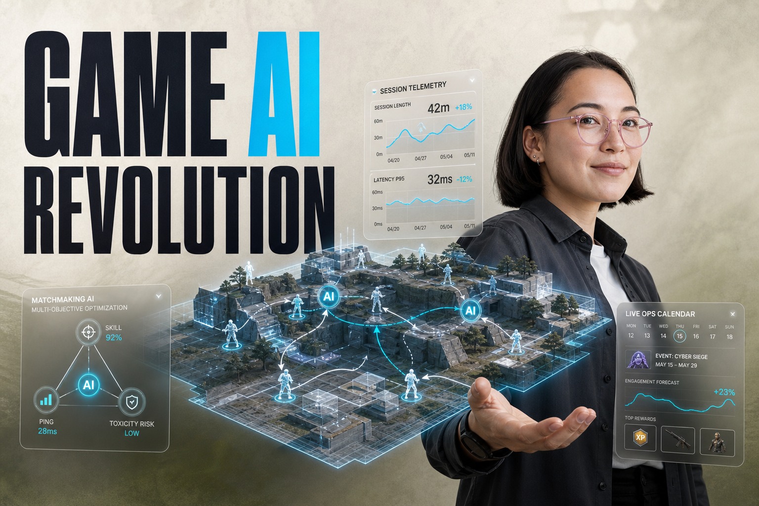 AI in Gaming and Interactive Media: NPC Behavior, Personalization, and Live-Ops Automation