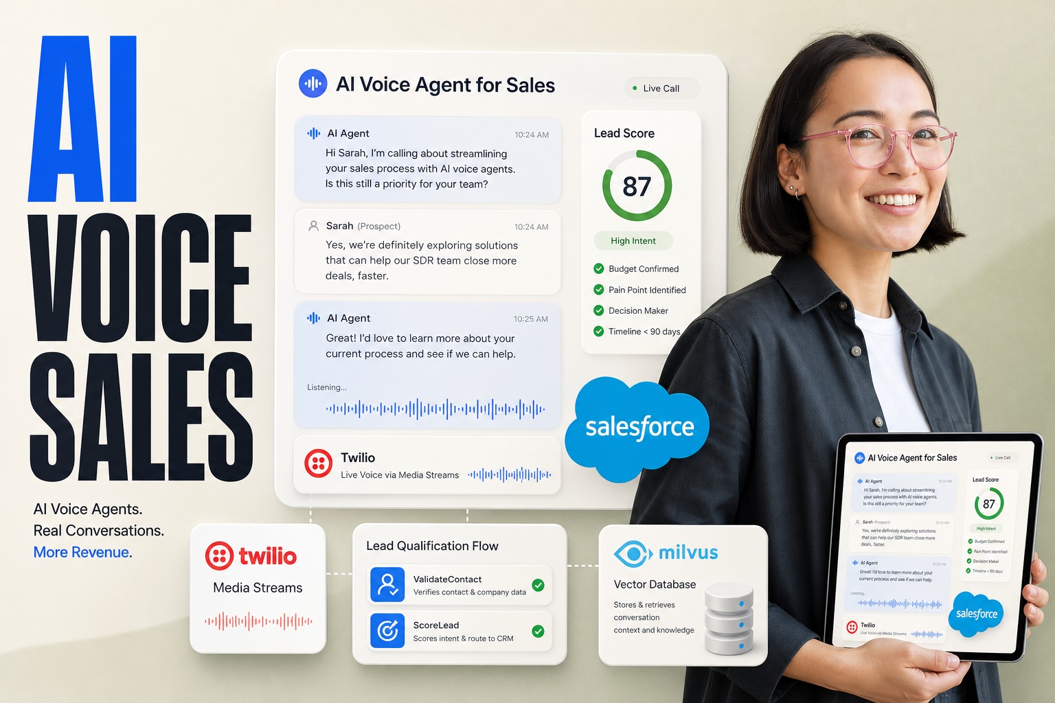 AI Voice Agents for Sales Teams: Qualification, Follow-Up, and CRM Updates