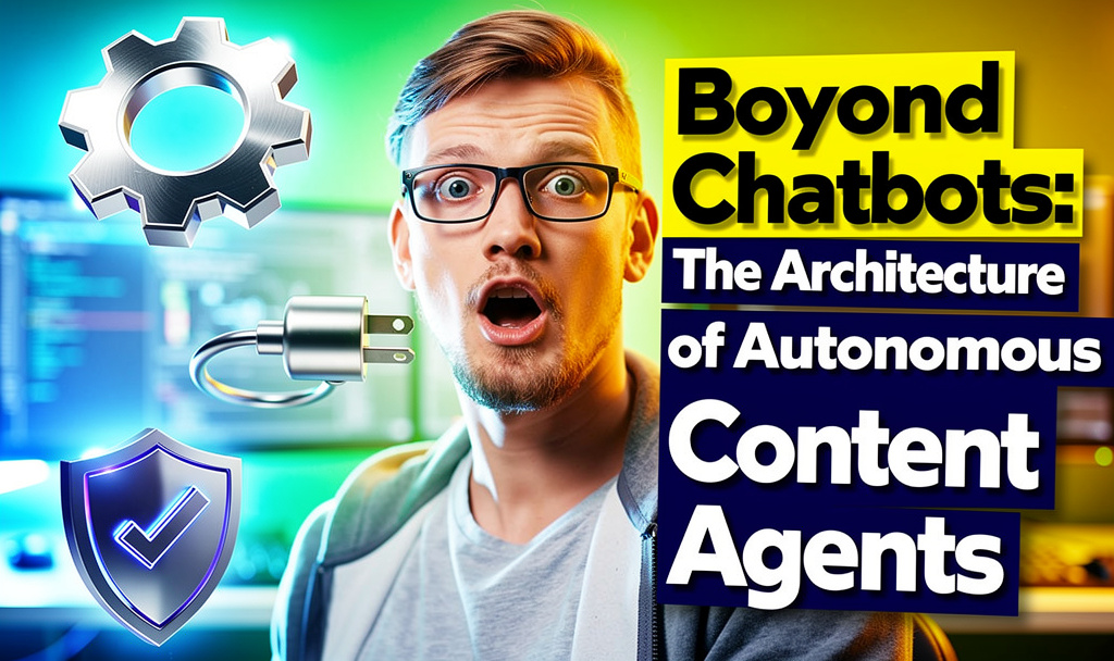 Architecture of autonomous content agents illustration