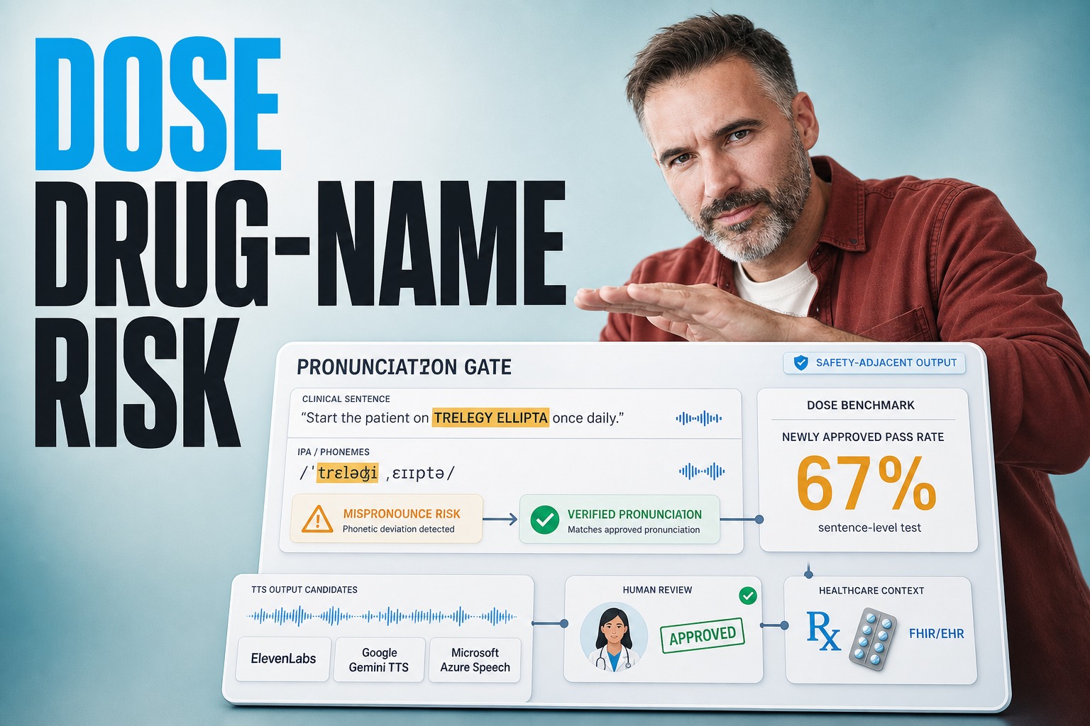 Drug Name Pronunciation in TTS: Production Controls