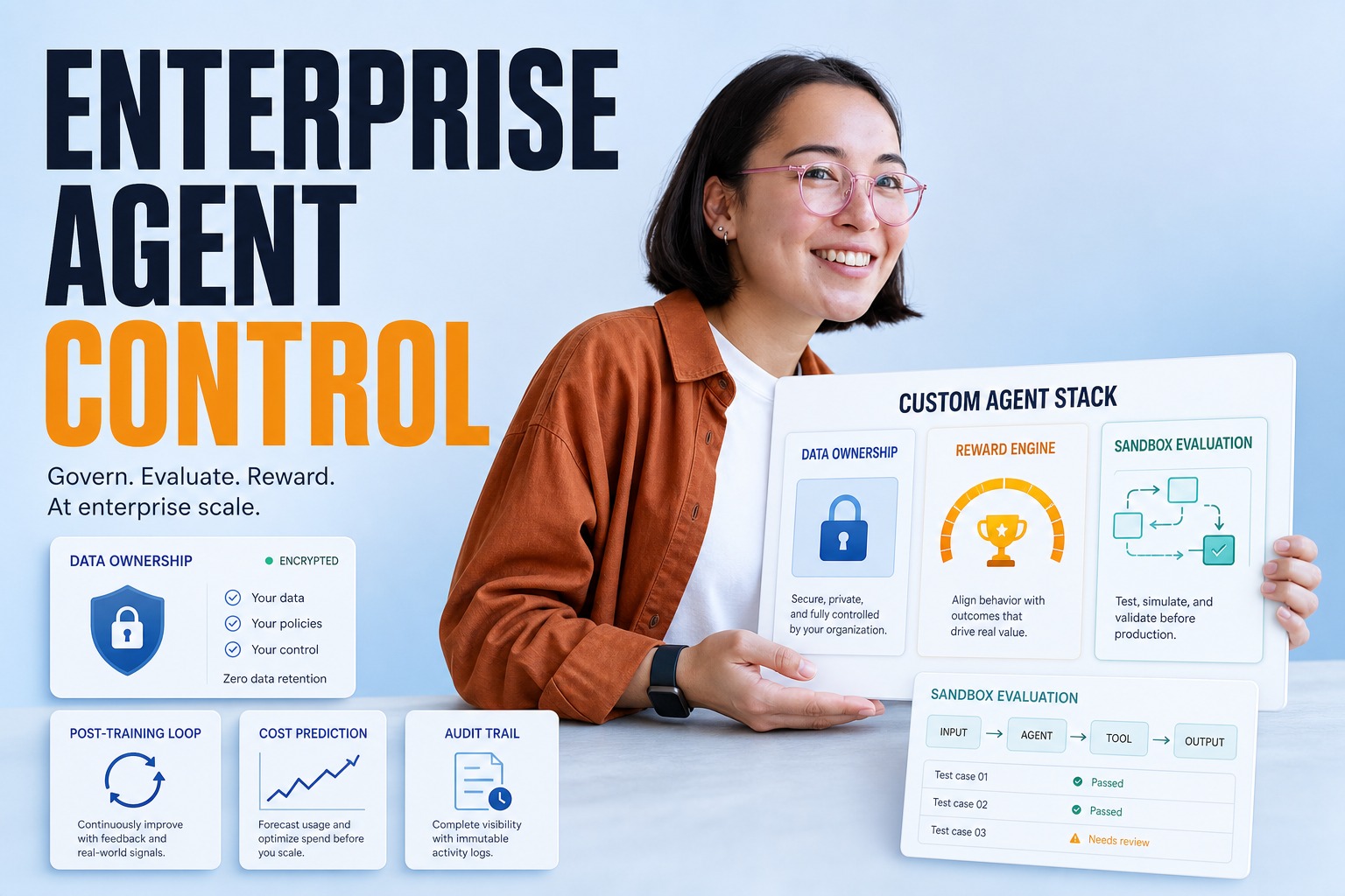 Enterprise AI Agents Control Post-Training Loop