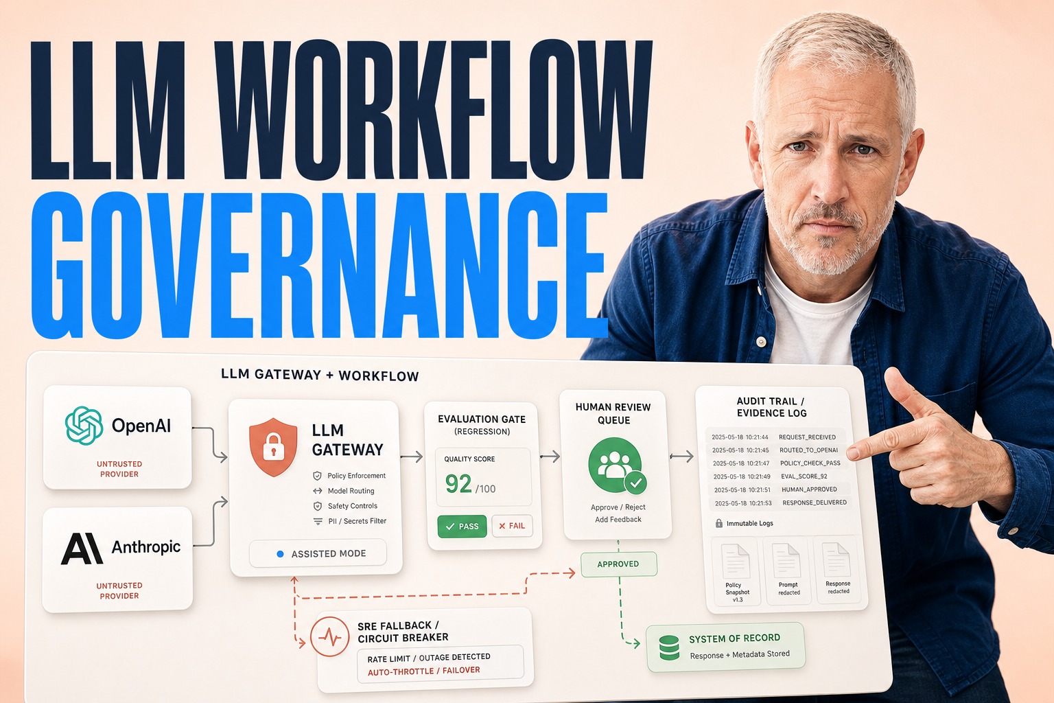 Enterprise AI Application Architecture on Existing LLMs