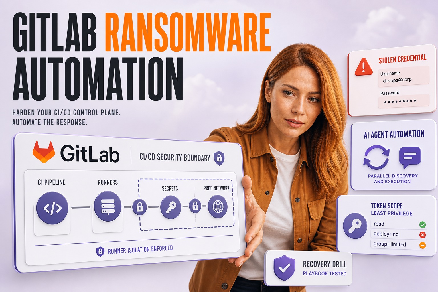 GitLab CI/CD Hardening Against AI-Driven Ransomware