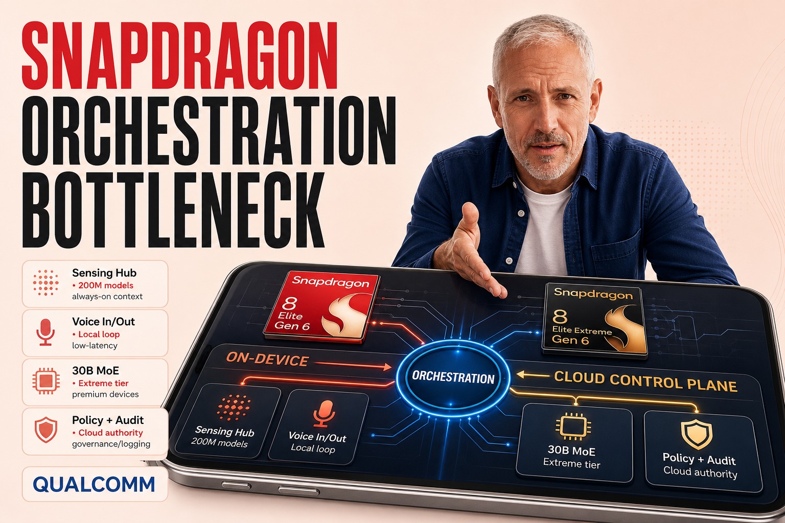 On-Device AI Agent Architecture for Snapdragon 8 Elite Gen 6