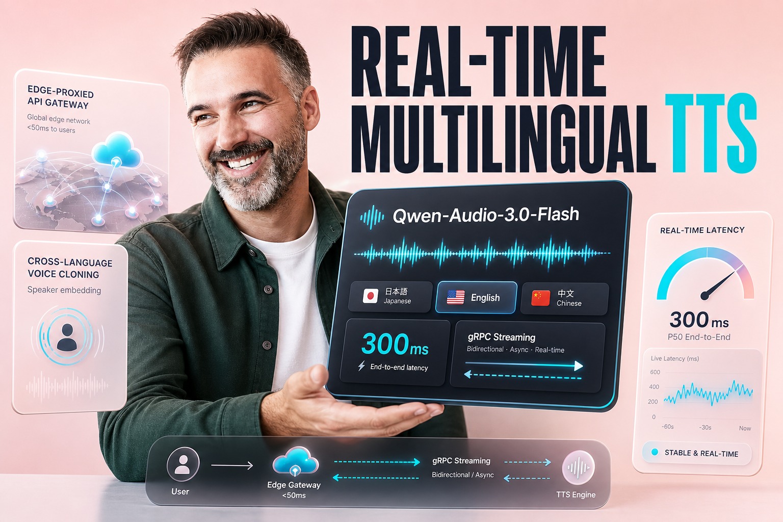 Qwen Audio 3.0 TTS: Real‑Time Multilingual Voice Integration