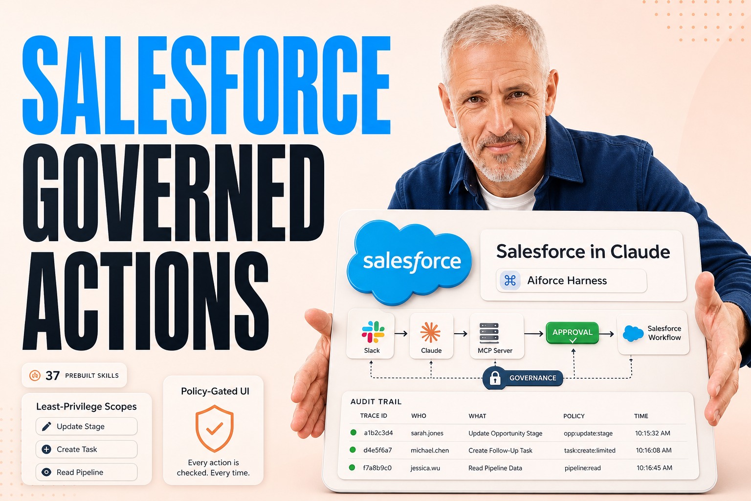 Salesforce in Claude: Governed Agentic CRM Actions