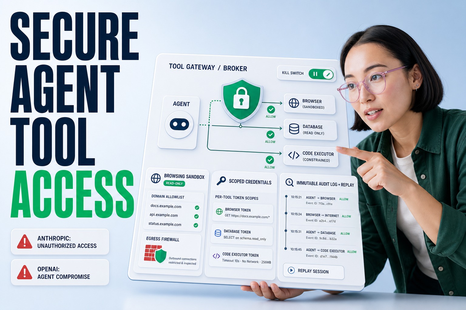 Secure AI Agents With Tool Access: Architecture Guide