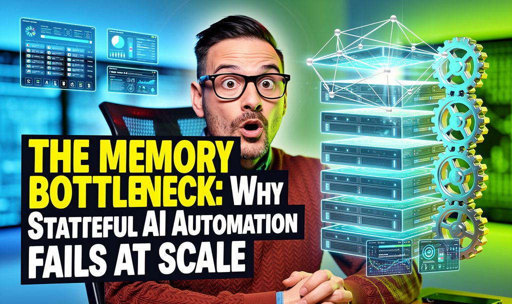 Illustration of stateful AI automation memory architecture