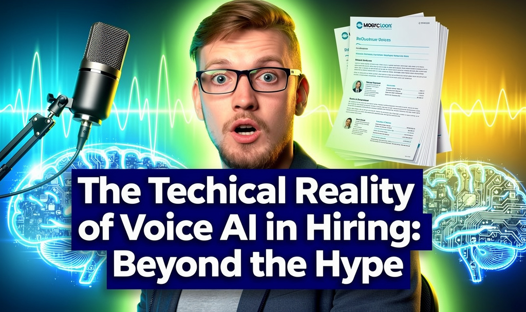 Voice AI hiring system analyzing candidate interview