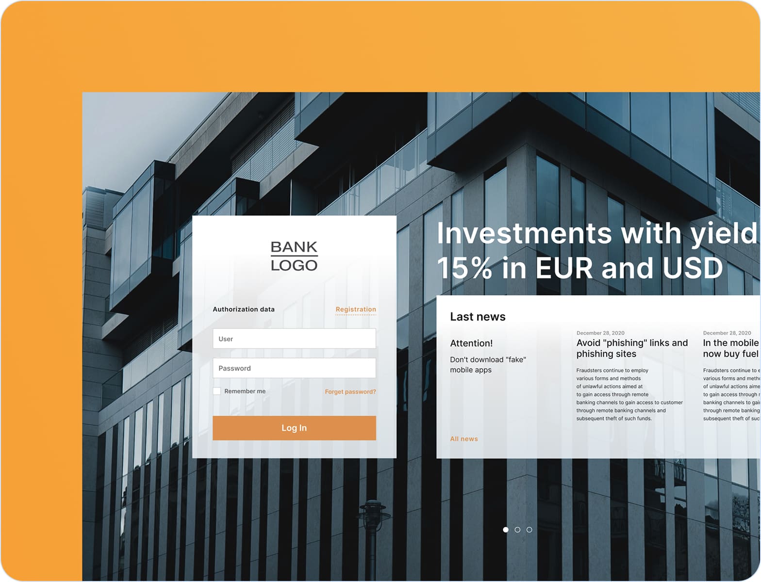 Online banking development