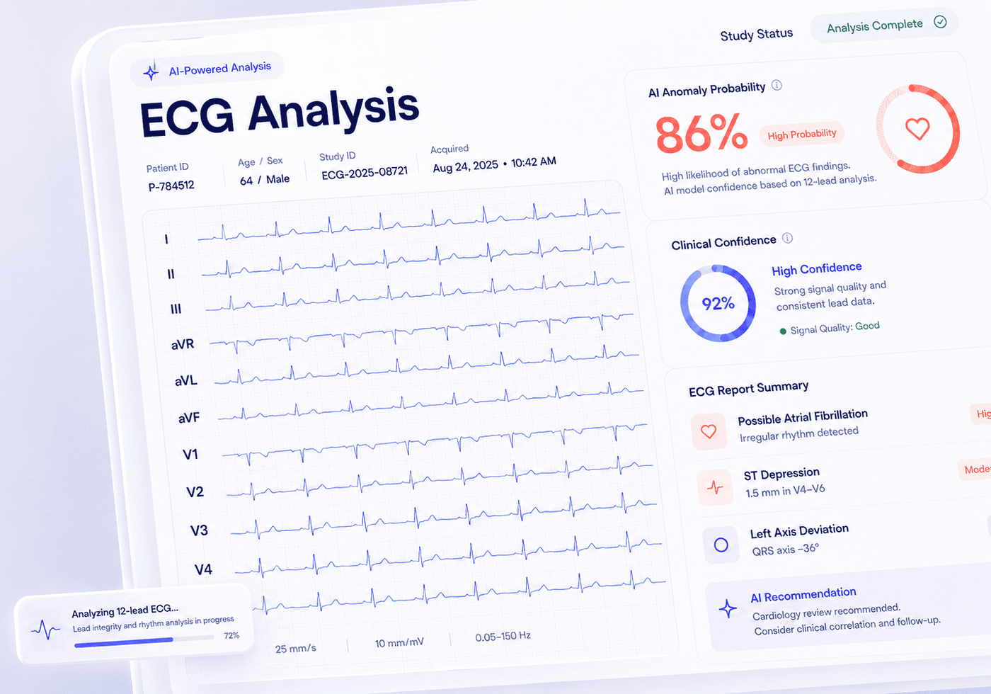 AI-Powered ECG Analysis Platform for Intelligent Screening & Clinical Decision Support
