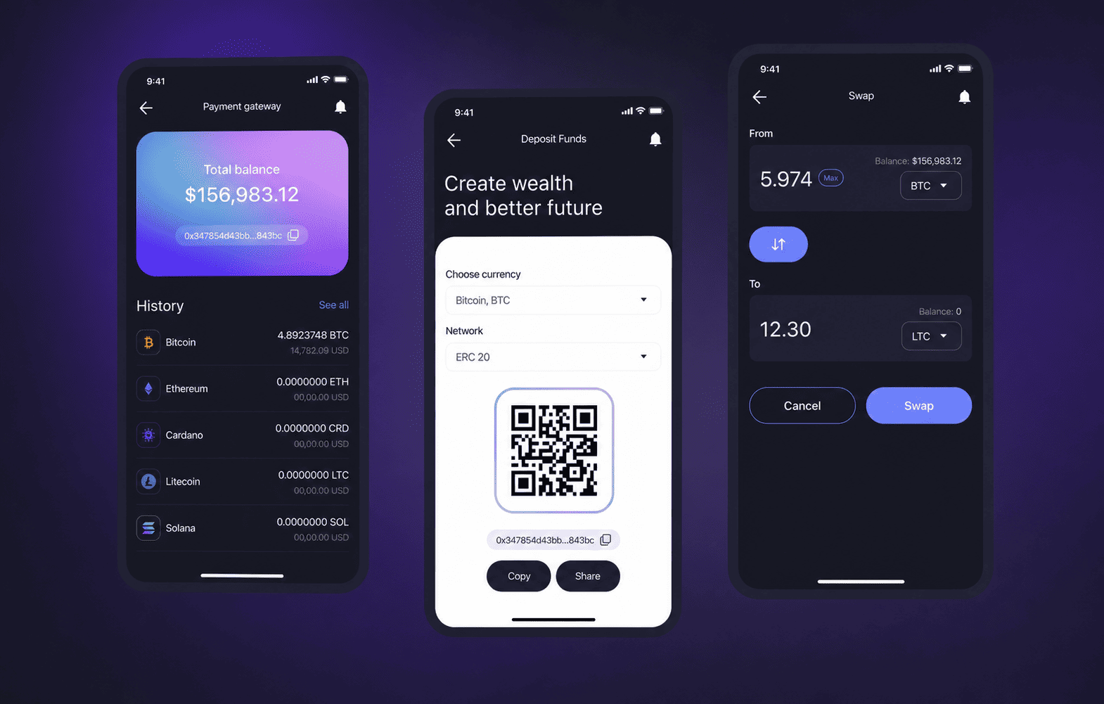 Up to 1500 cryptocurrencies in one simple app