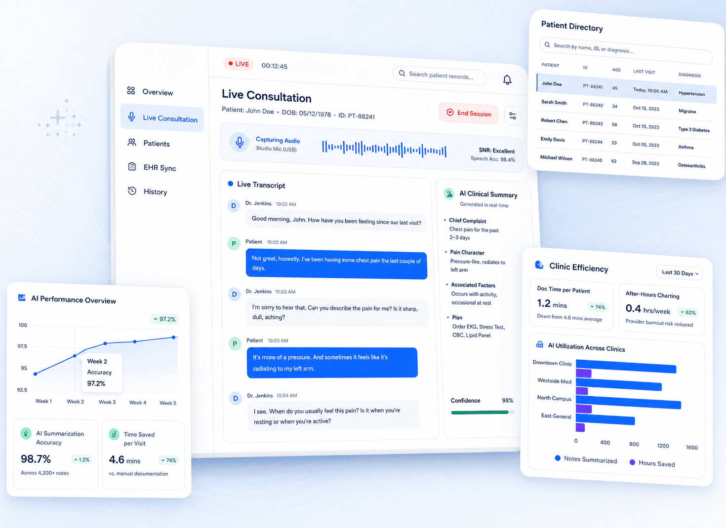Real-Time EHR Summarization Agent
