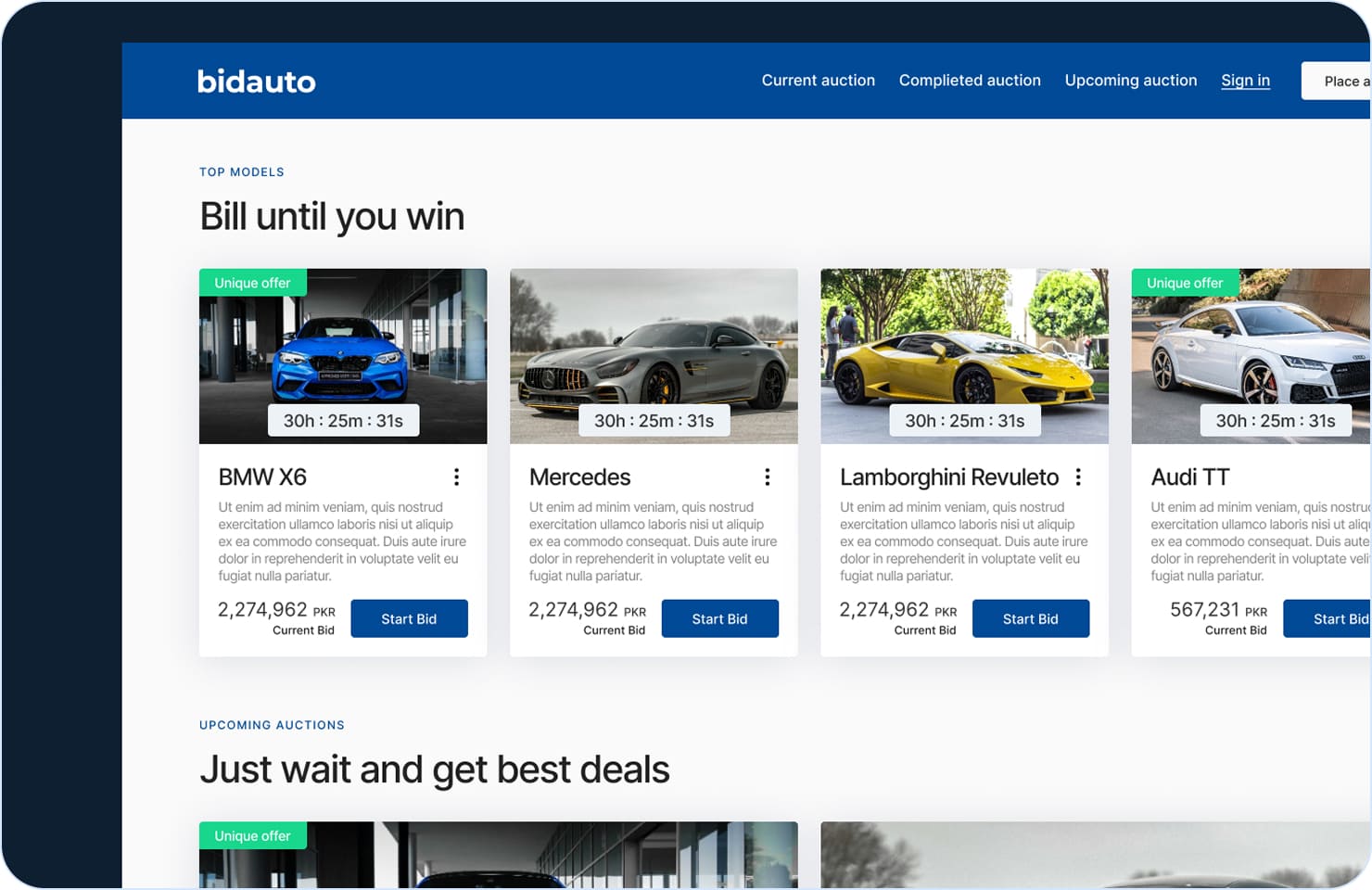 Auction and Bidding Apps