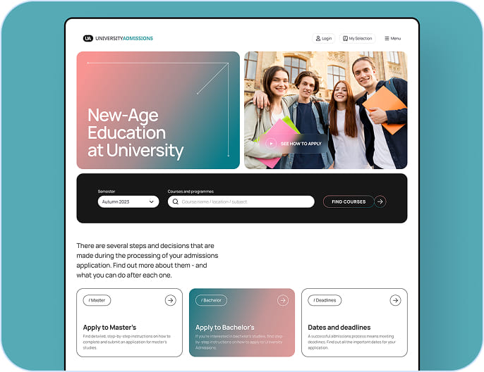 Digital platform for university admission campaigns