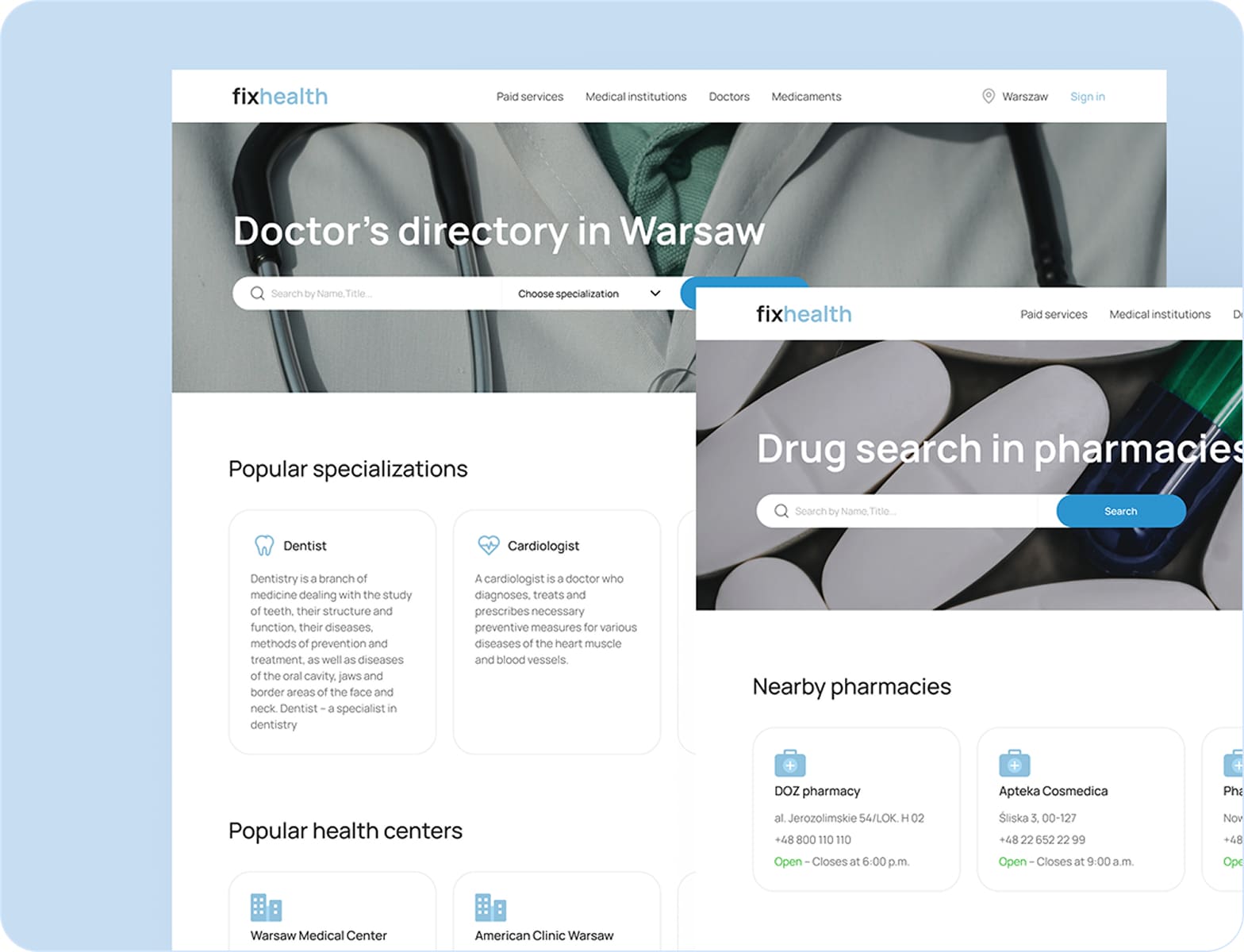 A healthcare marketplace to connect patients and doctors