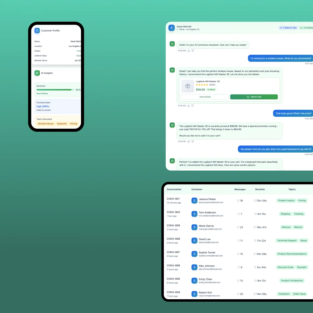 AI Chatbot Assistant for Commerce